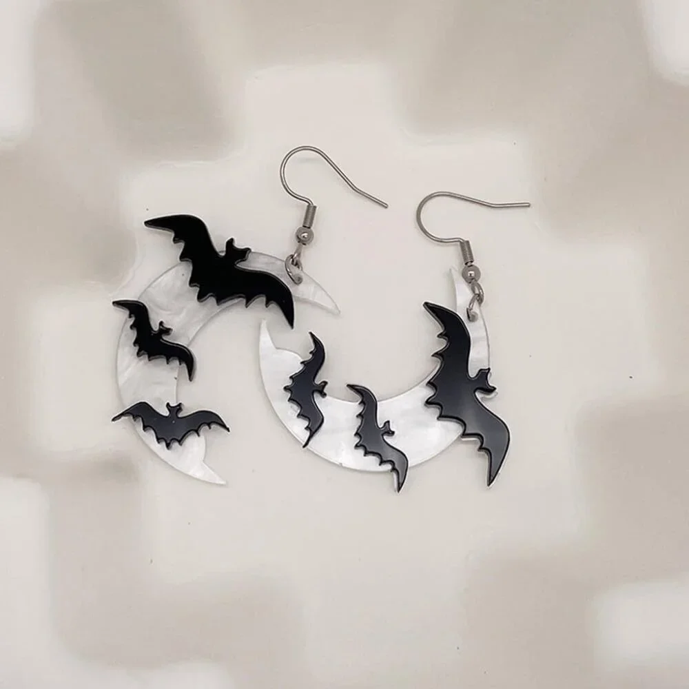 Women's White Style Q Festive Thanksgiving No Gemstone Halloween Dangle Earrings